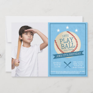 Invitación Vamos a jugar a la fiesta de cumpleaños de Ball