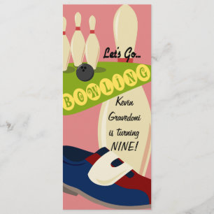 Invitación Vamos a jugar boliche