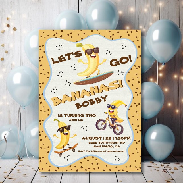 Invitación Vamos a la fiesta de cumpleaños divertida para los (Subido por el creador)