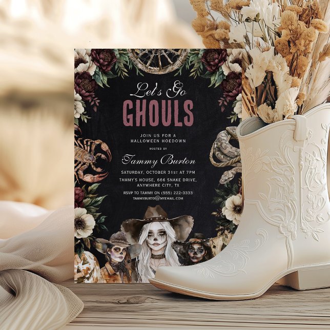 Invitación Vamos a la Fiesta de Halloween de los Espíritus (Subido por el creador)