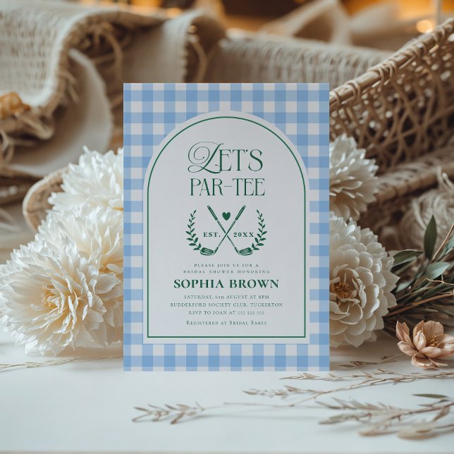 Invitación Vamos a Par-Tee, ducha de novias de golf moderna (Subido por el creador)