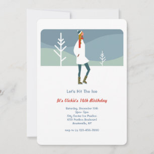 Invitación Vamos a patinar sobre hielo