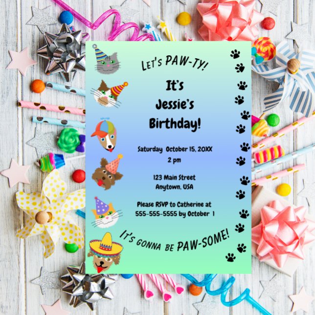 Invitación Vamos a PAW-ty (Subido por el creador)