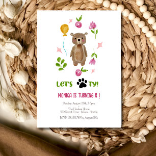 Invitación ¡Vamos a pawtear! fiesta de cumpleaños de niños