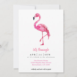 Invitación Vamos a preparar cócteles de flamenco flamígero