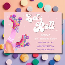 Vamos a rodar fiesta de cumpleaños de patinaje sob