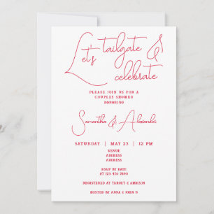 Invitación Vamos a sastre y celebrar la ducha de parejas Boda