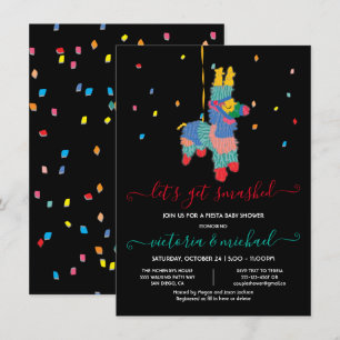 Invitación Vamos a ser aplastados Funny Piñata Invitat Baby S