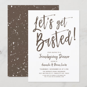 Invitación Vamos a ser bastardos Fiesta amistoso