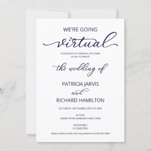 Invitación Vamos a ser Bodas virtuales de distanciamiento soc