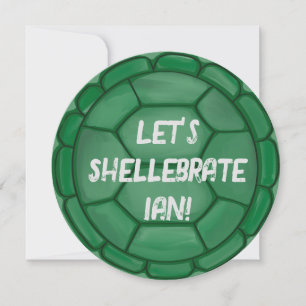 Invitación ¡Vamos a Shellebrate! Partido de cumpleaños de la