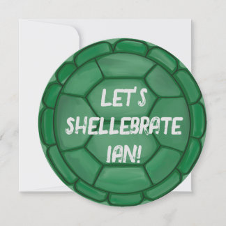Invitación ¡Vamos a Shellebrate! Partido de cumpleaños de la