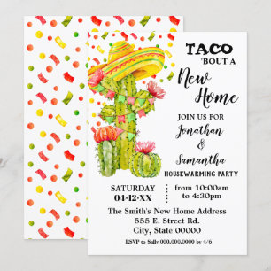 Invitación Vamos a taco 'acerca de Nueva Casa fiesta de la ca