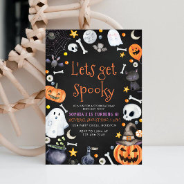 Invitación Vamos a tener miedo el cumpleaños de la fiesta de 