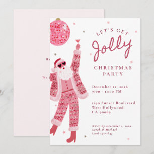 Invitación Vamos a tener un divertido cumpleaños navideño ros
