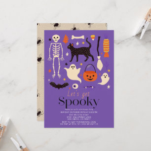 Invitación Vamos a tener un Halloween espeluznante Temas Fies