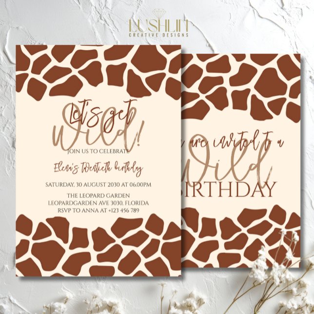 Invitación Vamos a tener una fiesta de cumpleaños con estampa (Subido por el creador)
