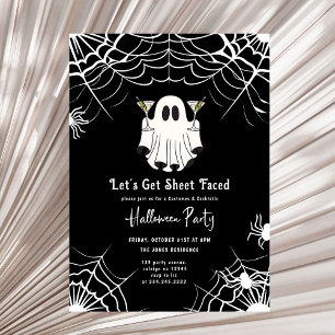 Invitación Vamos a ver la fiesta Martini Halloween