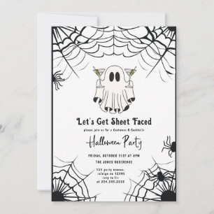 Invitación Vamos a ver la fiesta Martini Halloween
