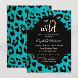 Invitación Vamos a Volvernos Salvajes y Elegantes Estampado d