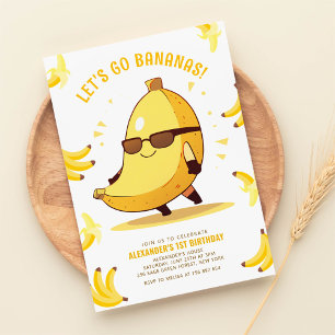 Invitación Vamos Bananas Divertido Cumpleaños
