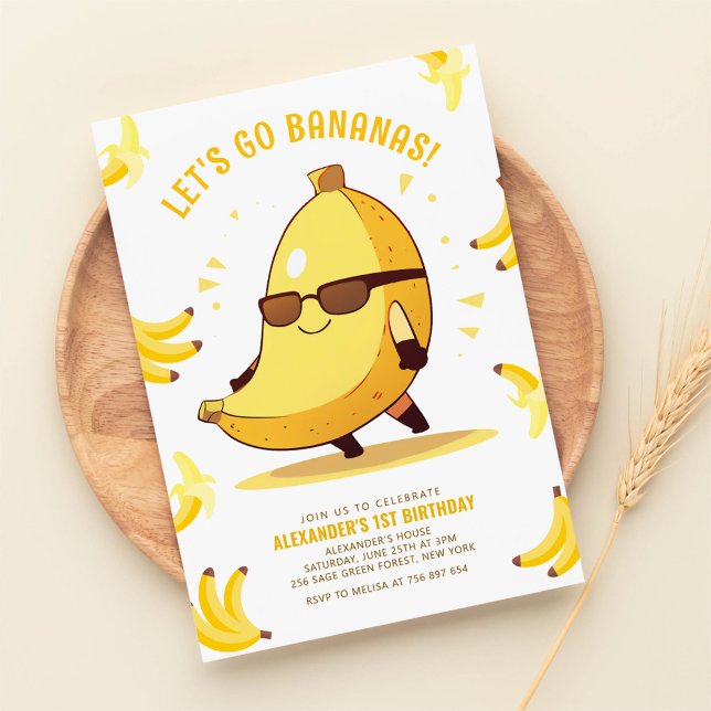 Invitación Vamos Bananas Divertido Cumpleaños (Subido por el creador)
