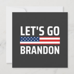 Invitación vamos brandon cántico joe biden, divertido vamos b