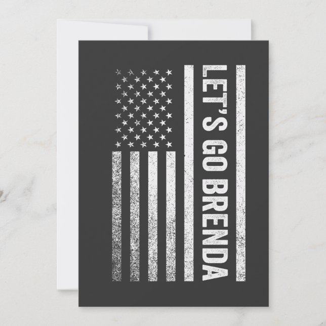 Invitación Vamos Brenda a las elecciones de Bandera Americana (Anverso)