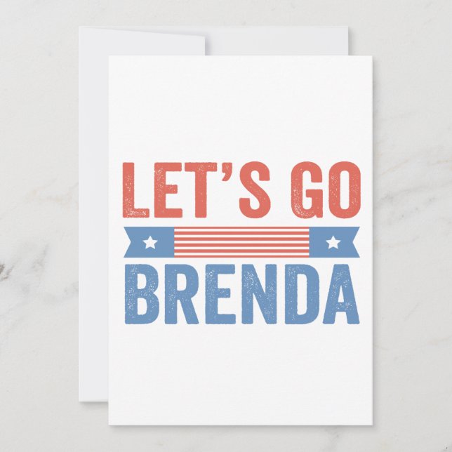 Invitación Vamos Brenda a las elecciones estadounidenses (Anverso)