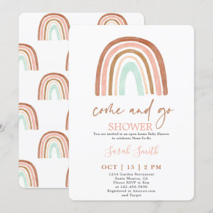 Invitación Vamos chica de Baby Shower Rainbow