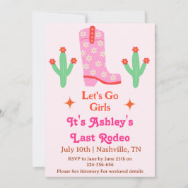 Invitación Vamos Chicas a la fiesta de la Bachelorette de Noc