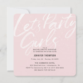 Invitación Vamos Fiesta Rubor Bachelorette Party