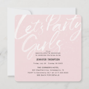 Invitación Vamos Fiesta Rubor Bachelorette Party