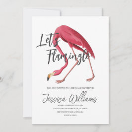 Invitación ¡Vamos Flamingle! Bash Tropical Bridal Shower