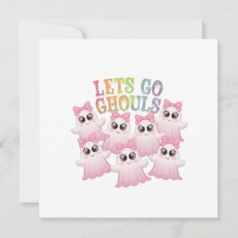 Invitación Vamos Ghouls - Halloween bonito y divertido