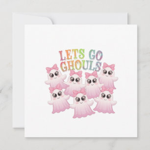 Invitación Vamos Ghouls - Halloween bonito y divertido