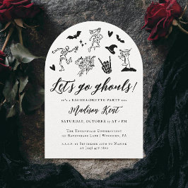 Invitación Vamos Ghouls Spooky Whimsical Bachelorette