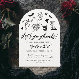 Invitación Vamos Ghouls Spooky Whimsical Bachelorette