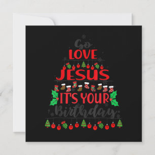 Invitación Vamos Jesús Es Tu Cumpleaños Adorno para árbol de 
