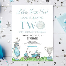 Vamos Par-Tee Blue Golf Segundo Fiesta de Cumpleañ