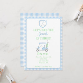 Invitación Vamos Par-Tee Golf Invite a los 3 cumpleaños