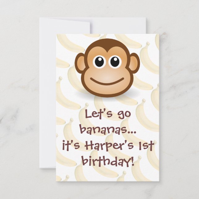 Invitación Vamos plátanos (Anverso)