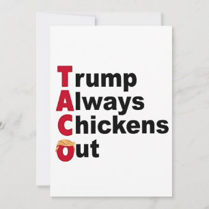 Invitación Vamos TACO Trump Siempre se Rinde