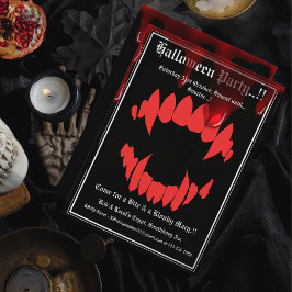 Invitación Vampiros Bite Halloween Party