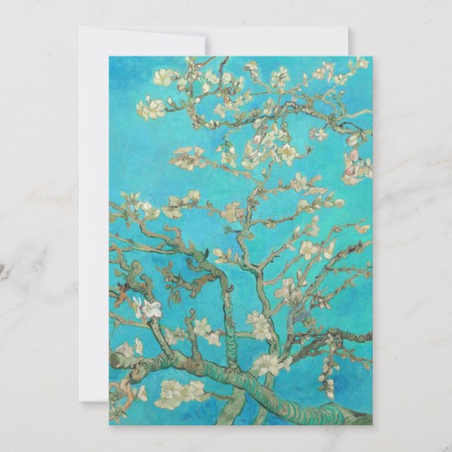 Invitación Van Gogh Almond Blossoms (Anverso)