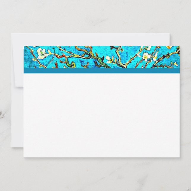 Invitación Van Gogh - Flores de almendra (Anverso)