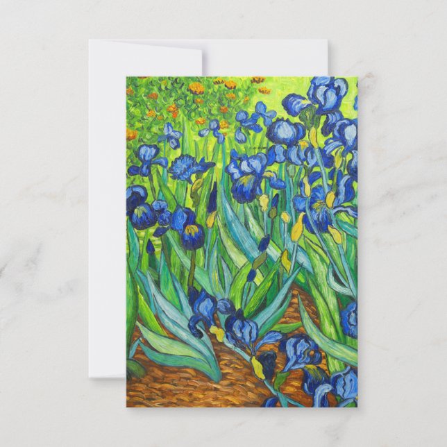 Invitación Van Gogh Irises (Anverso)