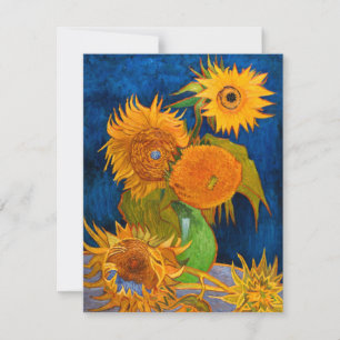 Invitación Van Gogh Sunflowers