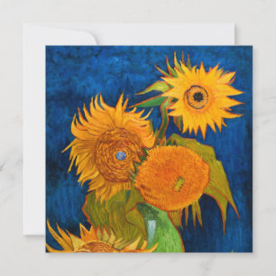 Invitación Van Gogh Sunflowers