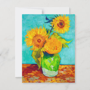Invitación Van Gogh Sunflowers